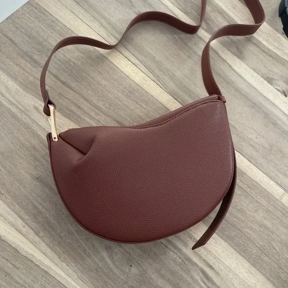 Polene Rust Brown Crescent Shoulder Bag💗 - Picture 2 of 5